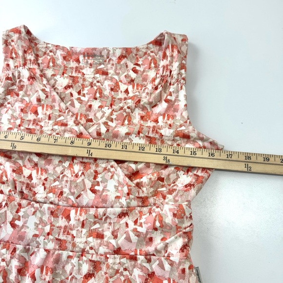 Eddie Bauer Womens Sz S Athletic Outdoor Sleeveless Stretch Mini Dress Coral Tan - Picture 10 of 13